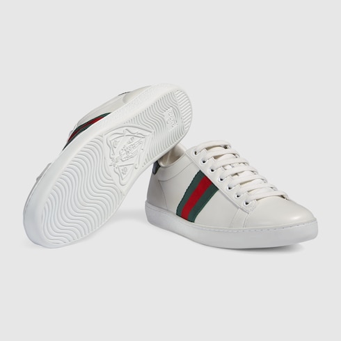 GUCCI WOMEN'S ACE LEATHER SNEAKER,387993A38309071