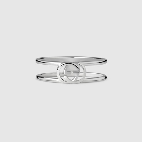 Gucci Interlocking thin open band Detail 2