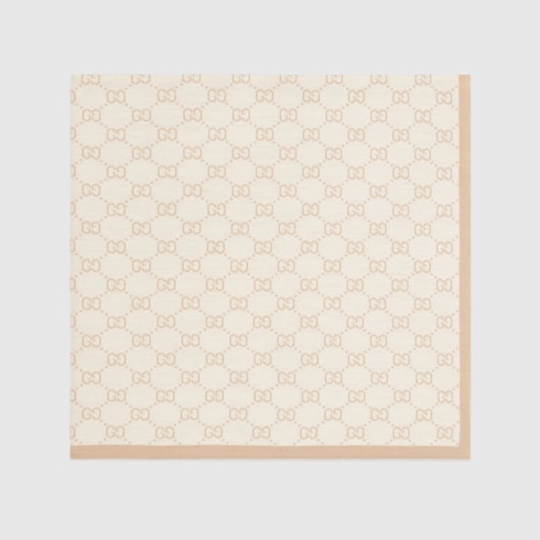 gg pattern wool baby blanket