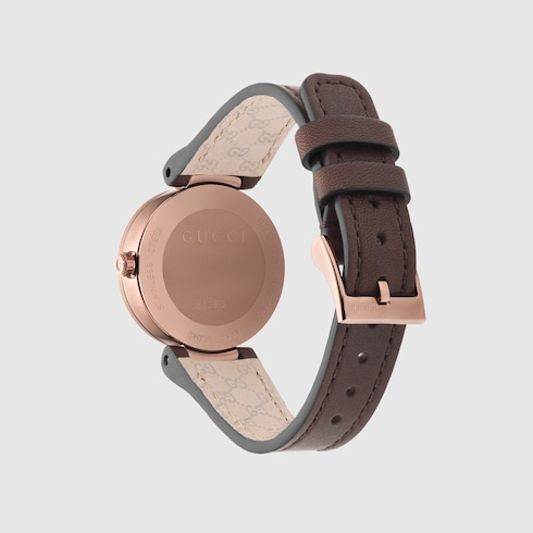 Interlocking watch 29mm in brown leather GUCCI AE