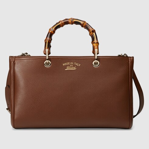 gucci bamboo handle tote bag