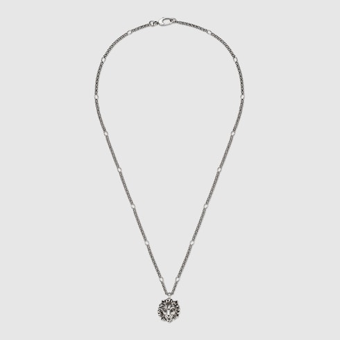 Gucci ネックレス シルバー ライオン necklace-