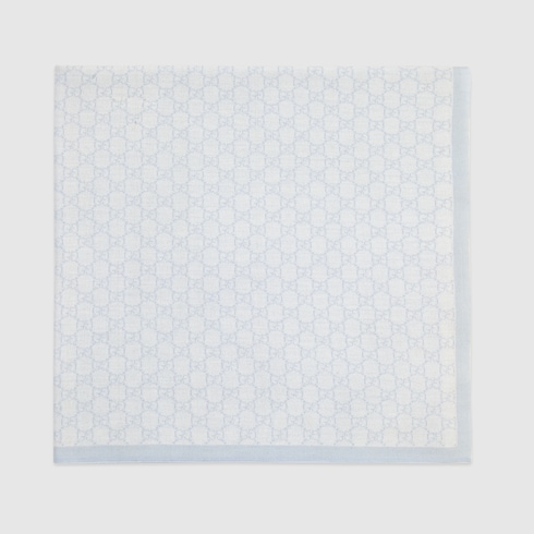Couverture pour bébé en laine à motif GG