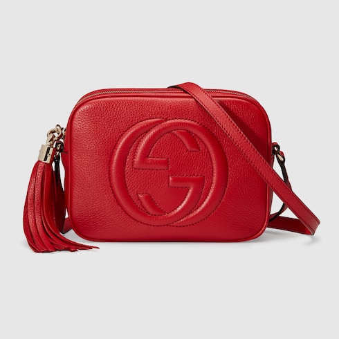 GUCCI SOHO SMALL LEATHER DISCO BAG,308364A7M0G6523