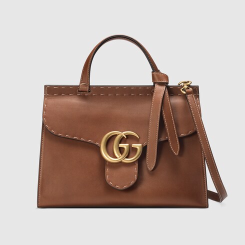 gucci marmont large top handle bag