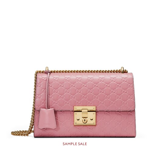 GUCCI PADLOCK MEDIUM GUCCI SIGNATURE SHOULDER BAG