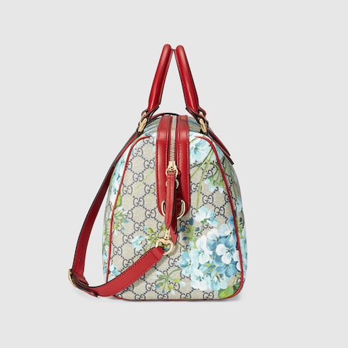 gucci blooms gg supreme boston bag