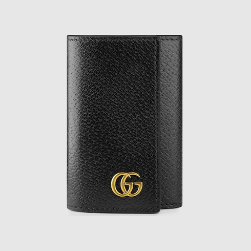 GGマーモント〕 レザー キーケースブラック レザー | GUCCI® JP