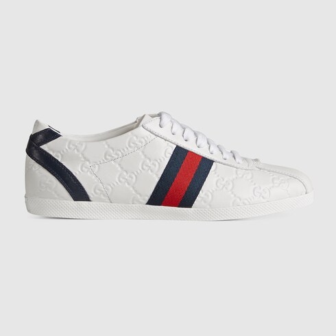 gucci sneakers white and blue