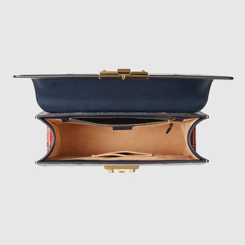 GUCCI PADLOCK MEDIUM PYTHON SHOULDER BAG