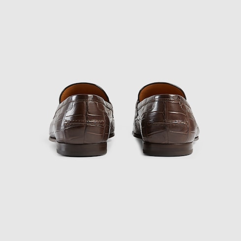 GUCCI GUCCI MEN'S GUCCI JORDAAN CROCODILE LOAFER