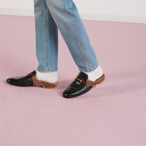 gucci loafers fur mens