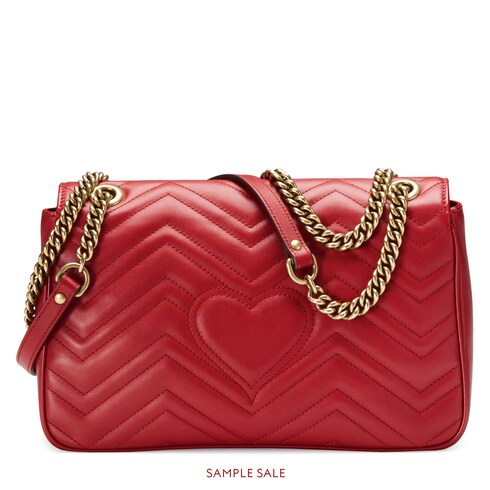 gucci red heart bag