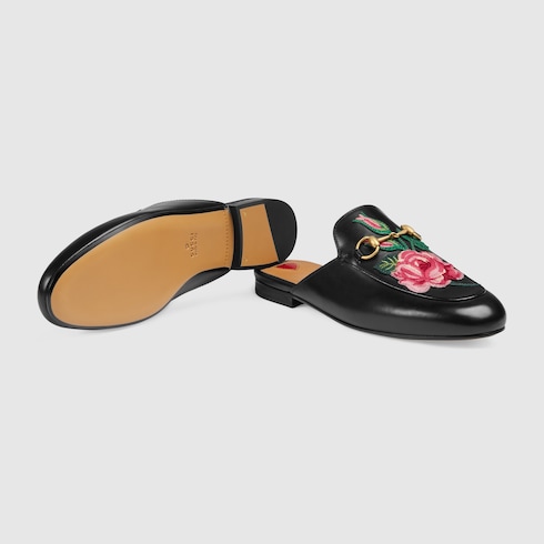 princetown leather slipper white
