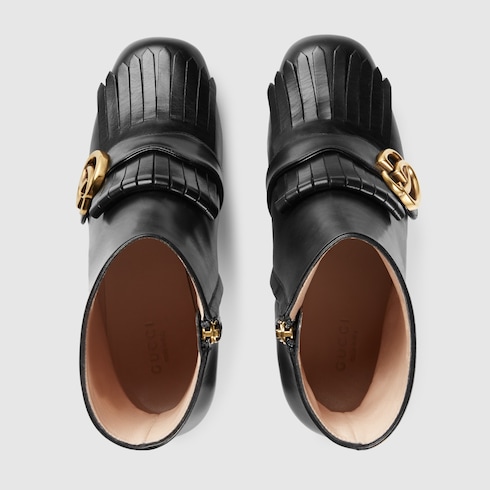 GUCCI LEATHER ANKLE BOOT,408210C9D001000