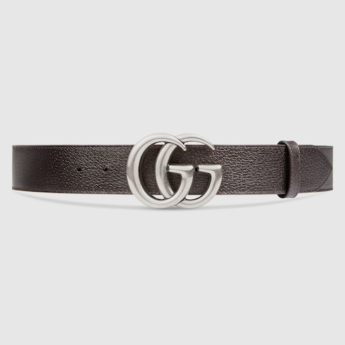 black silver gucci belt