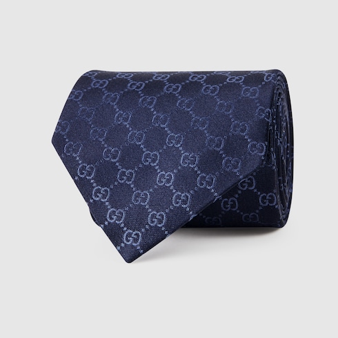 Corbata de seda con GG 