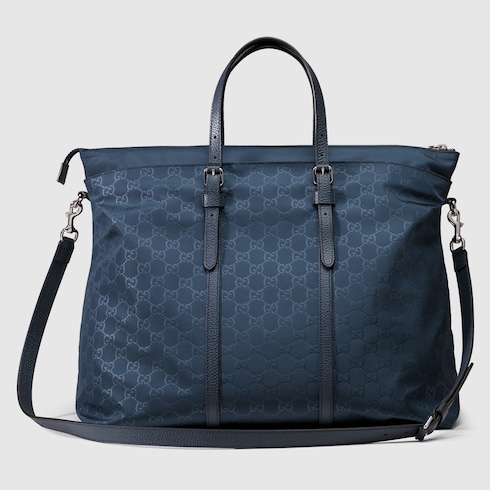 Blue gucci duffle bag sale