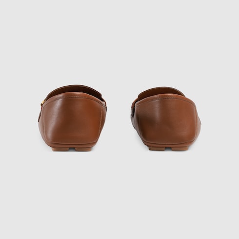 gucci web leather driver