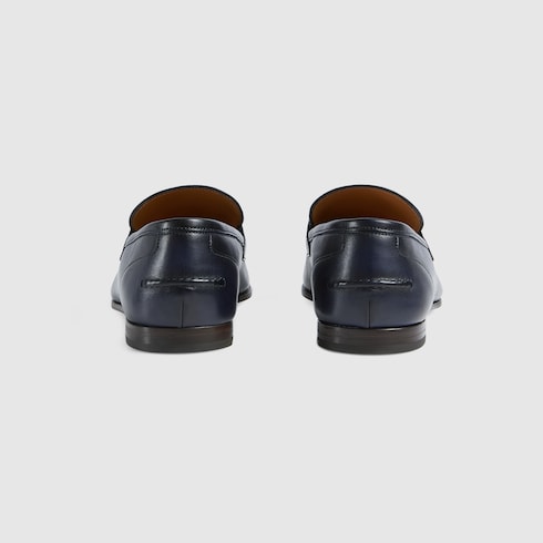Gucci Jordaan Leather Loafers In Black