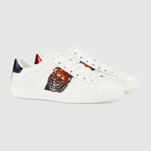 gucci ace sneakers lion