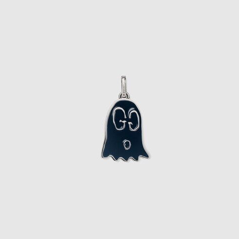 Click to view more detailed imagery on our partner's website Gucci Ghost Charm In Silver In Silver , Blue