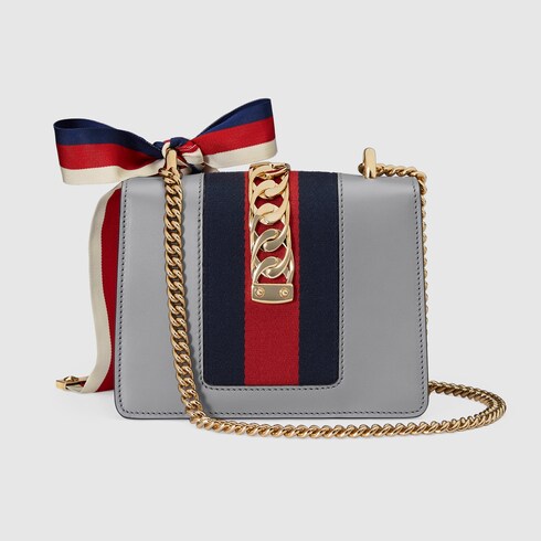 gucci sylvie leather mini chain bag