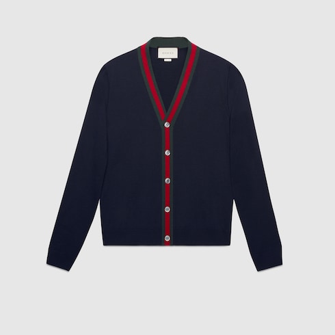 gucci web cardigan