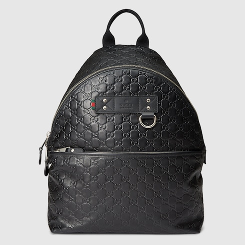 gucci leather backpack
