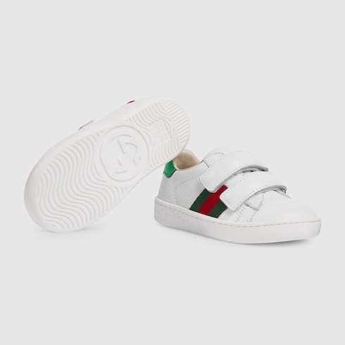 Toddler leather trainer with Web