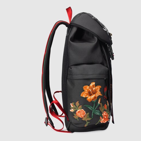 gucci embroidered backpack