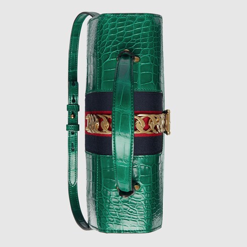 gucci sylvie crocodile