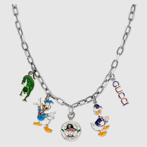 gucci necklace charms silver jewelry move down