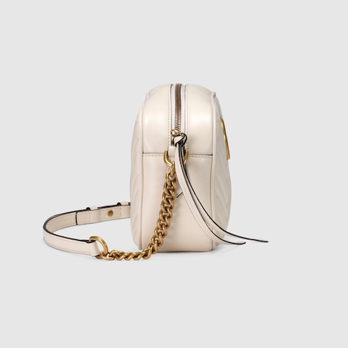 gucci white leather shoulder bag