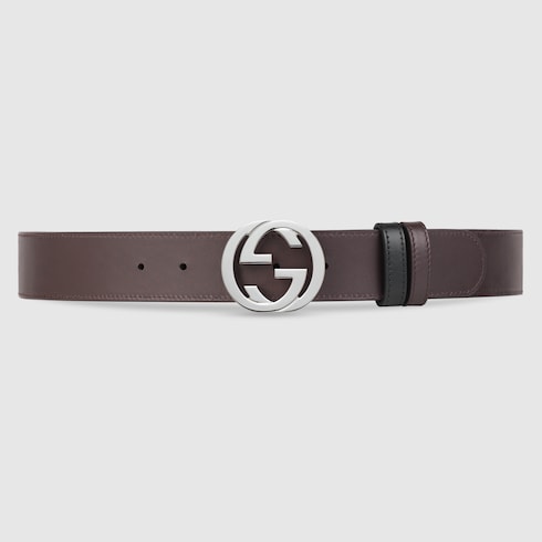 Ceinture réversible avec boucle GG