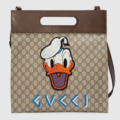 GUCCI SOFT GG SUPREME DONALD DUCK TOTE