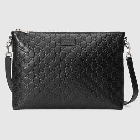 black Gucci Signature soft Gucci Signature soft messenger | GUCCI® US