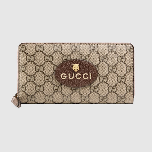 Neo Vintage GG Supreme zip around wallet in GG Supreme | GUCCI® US