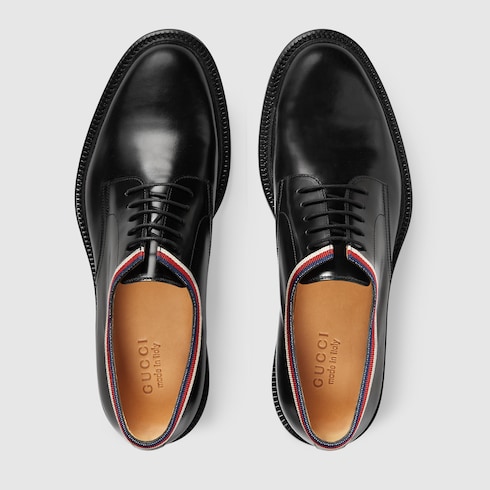 GUCCI LEATHER LACE-UP,472749AZM301069