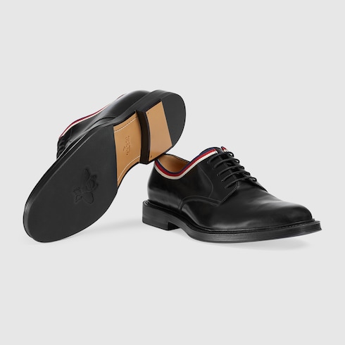 GUCCI LEATHER LACE-UP,472749AZM301069