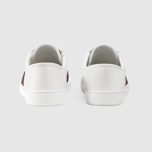 Gucci Ace Low-Top Leather Trainers In White