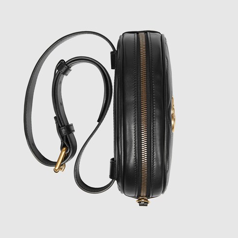 GUCCI GG MARMONT MATELASSÉ LEATHER BELT BAG,476434DSVRT1000