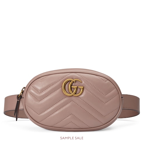 GUCCI GG MARMONT MATELASSÉ LEATHER BELT BAG