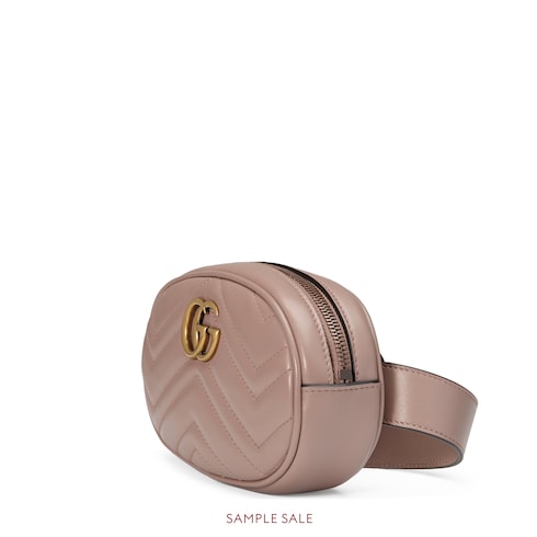 GUCCI GG MARMONT MATELASSÉ LEATHER BELT BAG