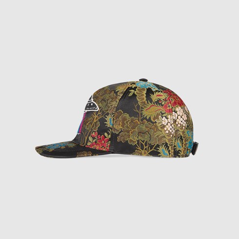 Gucci Black Ufo Garden Baseball Cap ModeSens