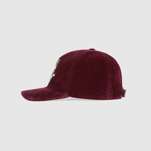 gucci velvet baseball hat