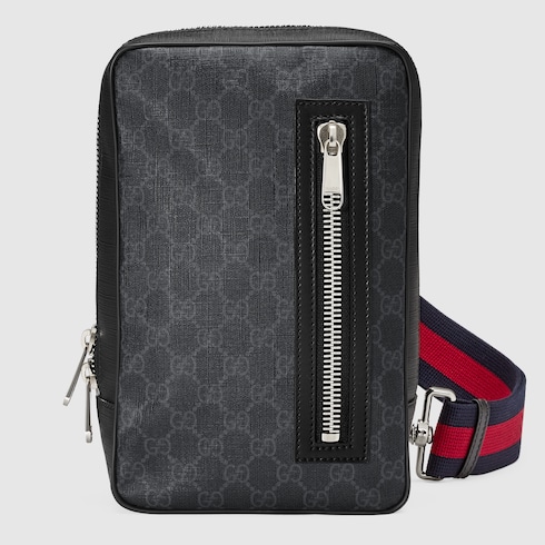 Gucci GG Black sling backpack. 2