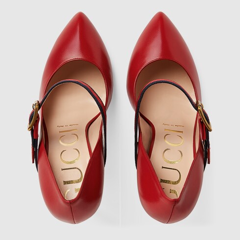 sylvie leather pump gucci