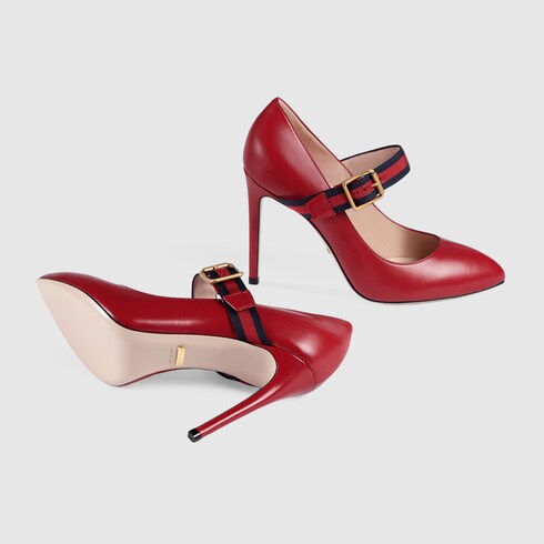 sylvie leather pump gucci