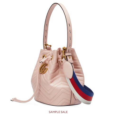 gg marmont quilted leather bucket bag